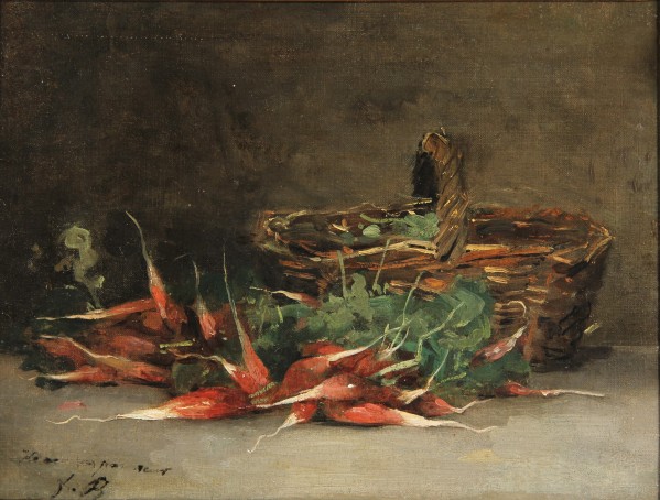 Still life basket Print